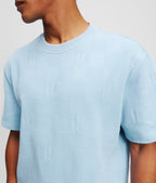 KARL MONOGRAM CHECKED T-SHIRT
