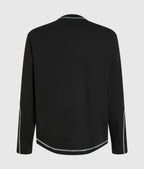 KARL CONTRAST STITCH LONG-SLEEVED T-SHIRT