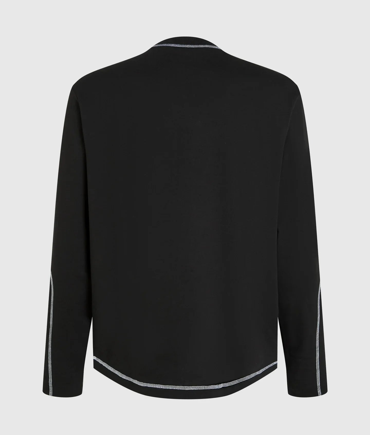 KARL CONTRAST STITCH LONG-SLEEVED T-SHIRT