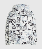 KARL ALL-OVER MONOGRAM PUFFER JACKET