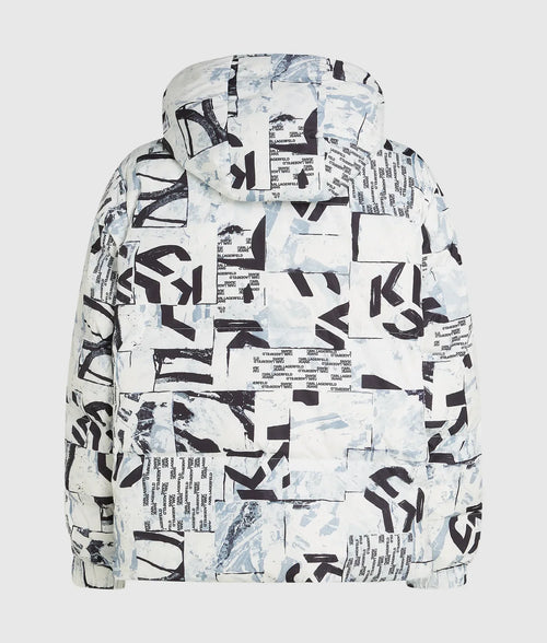 KARL ALL-OVER MONOGRAM PUFFER JACKET