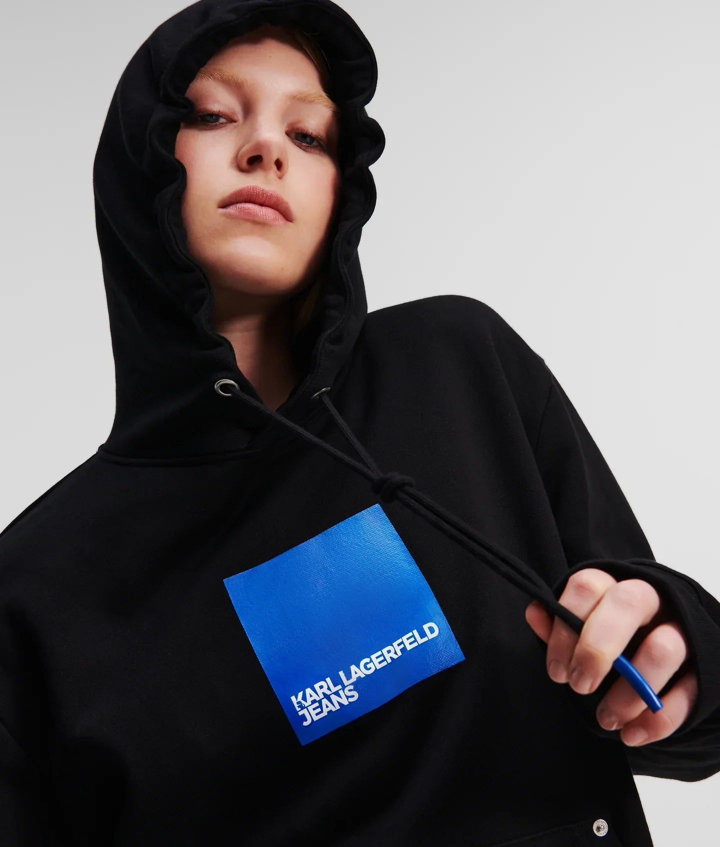KARL KLJ BOX LOGO HOODIE