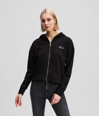 KARL SIGNATURE ZIP-UP HOODIE