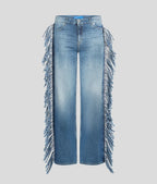 KARL FRINGED RELAXED JEANS