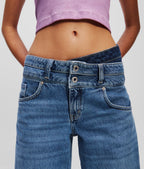 KARL DOUBLE-WAIST RELAXED JEANS
