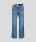 KARL DOUBLE-WAIST RELAXED JEANS