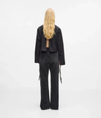 KARL SPLIT-LEG HIGH-RISE STRAIGHT JEANS