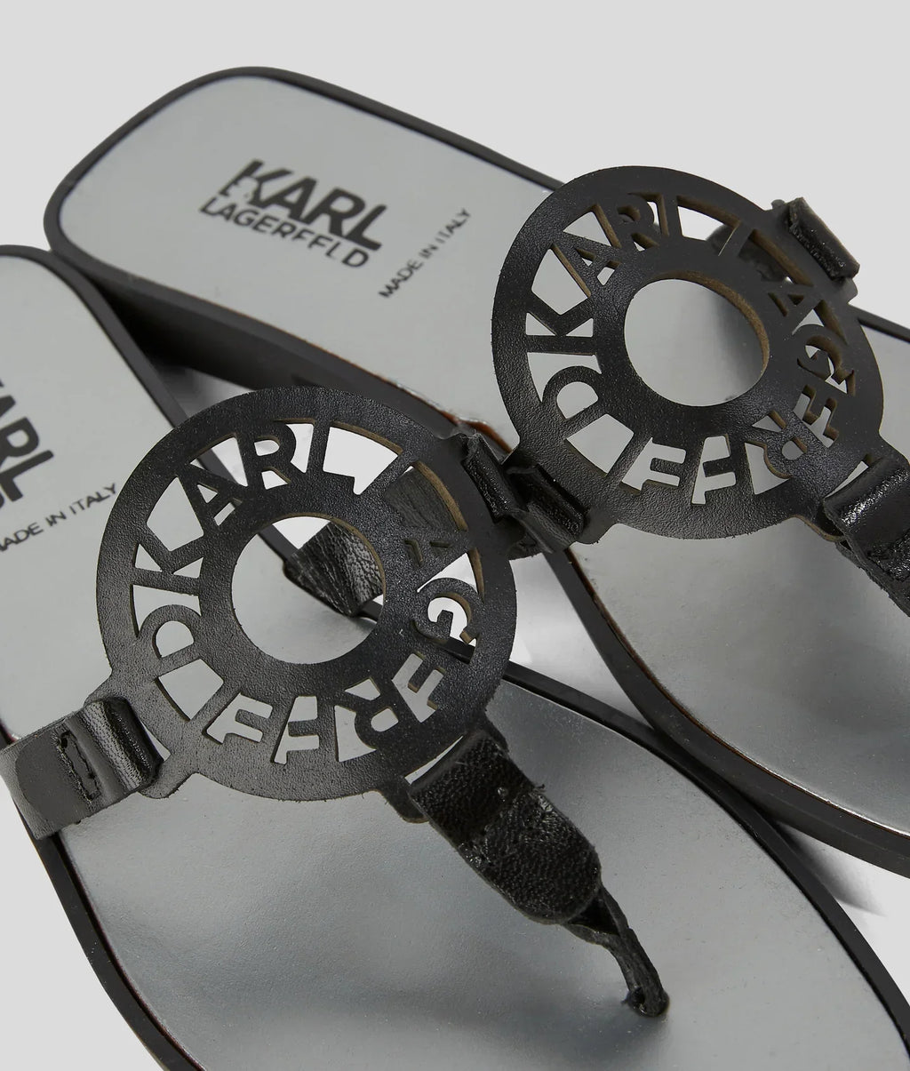 KARL RING LOGO SANDALS