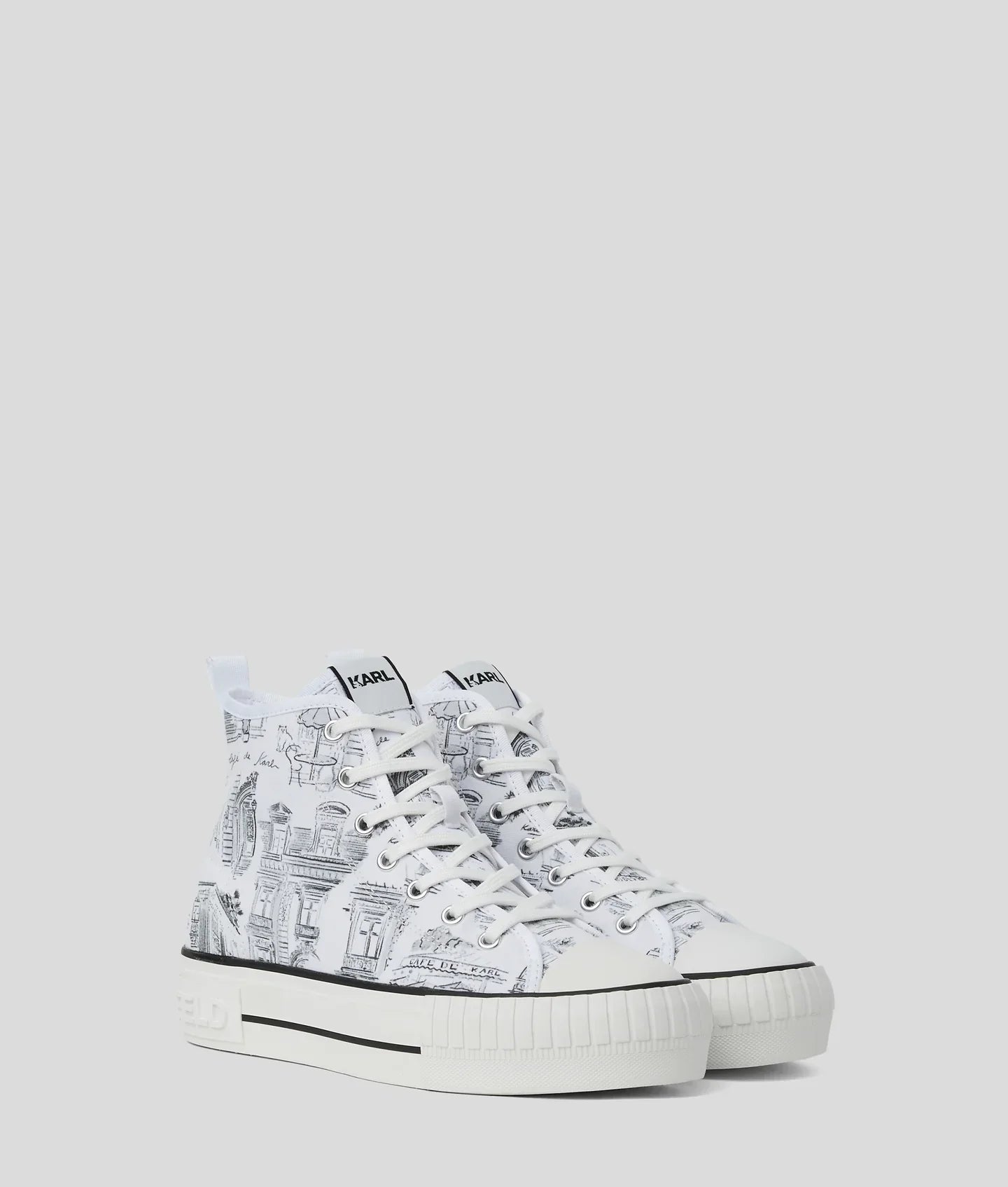 KARL KL X JORGE PARRA HIGH-TOP SNEAKERS