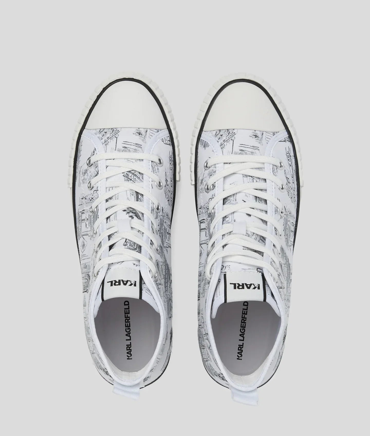 KARL KL X JORGE PARRA HIGH-TOP SNEAKERS